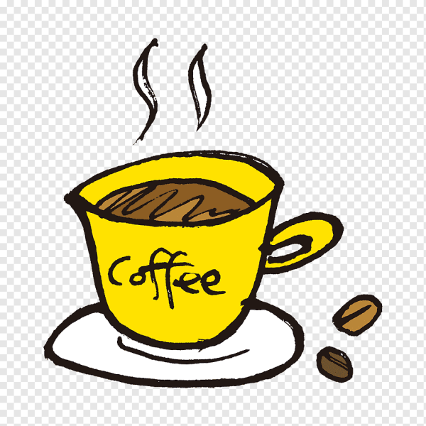 Нарисованная чашка кофе