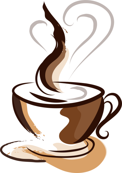 Чашка кофе на прозрачном фоне