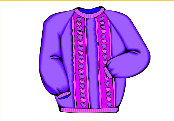 Кофта рисунок на прозрачном фоне