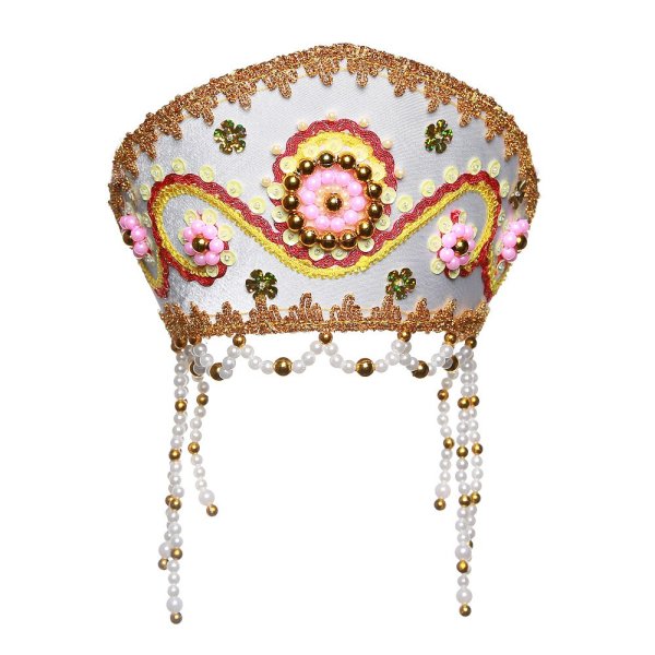 Кокошник на белом фоне