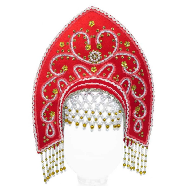 Кокошник на белом фоне