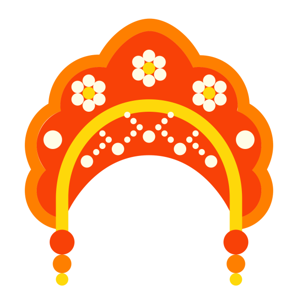 Кокошник рисунок