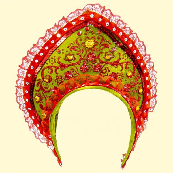 Кокошник на белом фоне