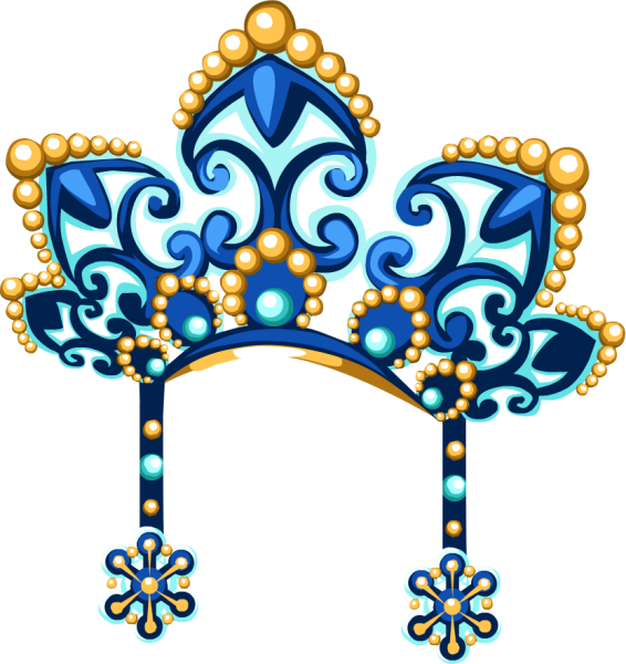 Кокошник Снегурочки для фотошопа