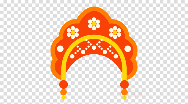 Кокошник трафарет