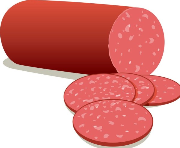 Нарисовать колбасу