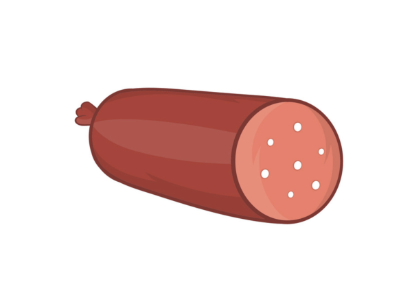 Колбаса рисунок для детей