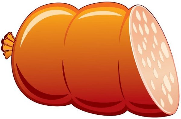 Нарисовать колбасу