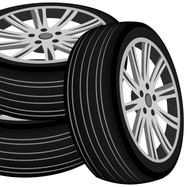 Шины автомобильные без фона