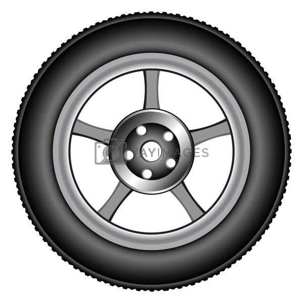 Колесо мотоцикла мультяшное