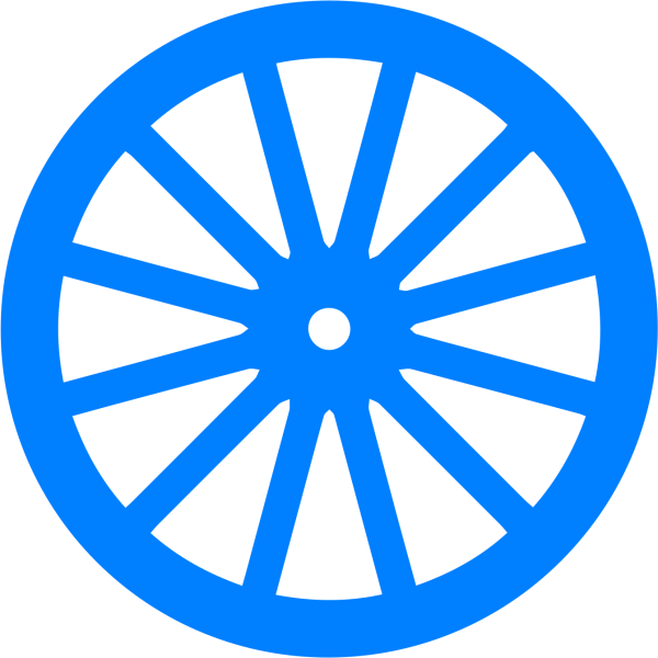 Деревянное колесо вектор