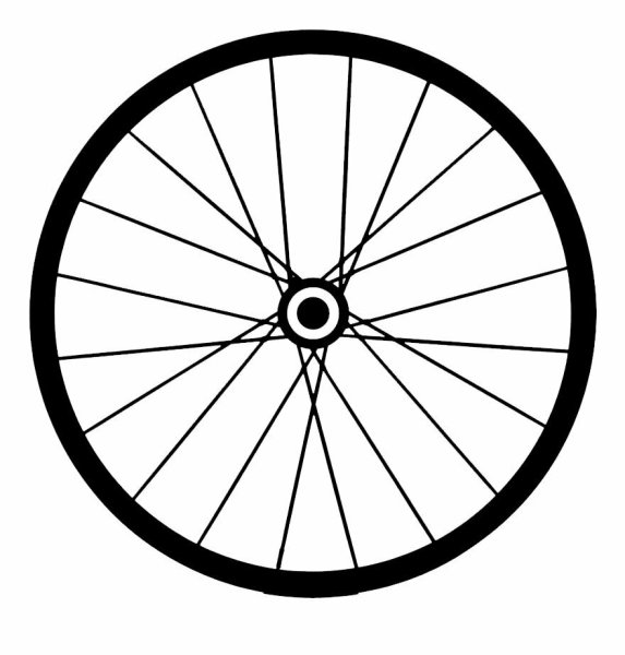 Колесо велосипеда на прозрачном фоне