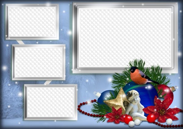 Рамка коллаж новый год