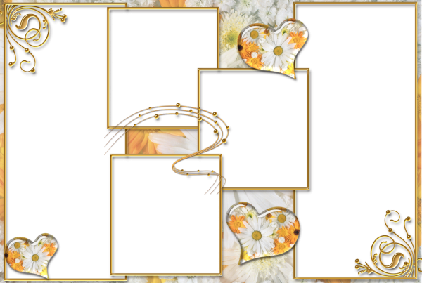 Рамки для свадебного коллажа
