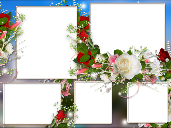 Рамки для фотоколлажа с юбилеем