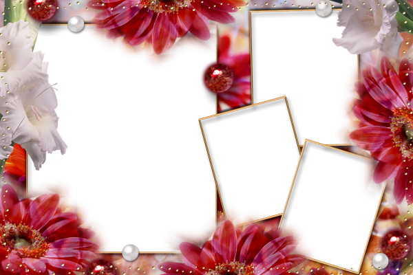 Рамка коллаж для фотошопа с днем рождения