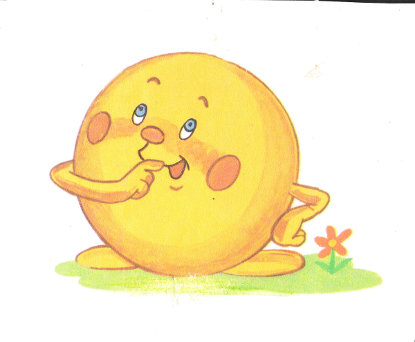 Колобок рисунок детский