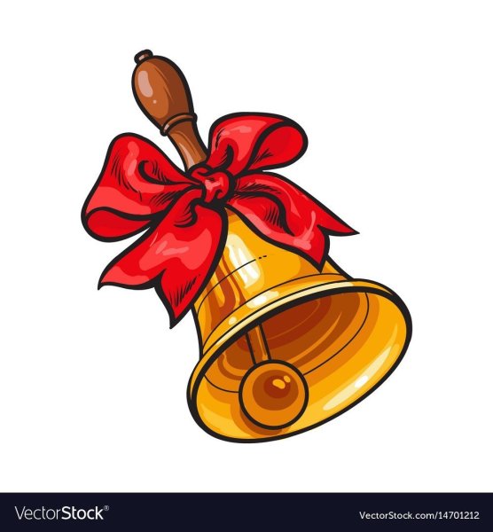 Колокольчик на белом фоне