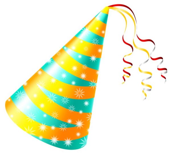 Колпак день рождения вектор