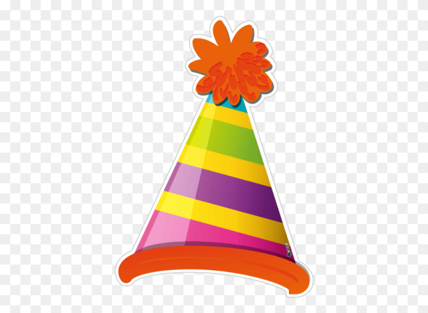 Праздничный колпак нарисованный