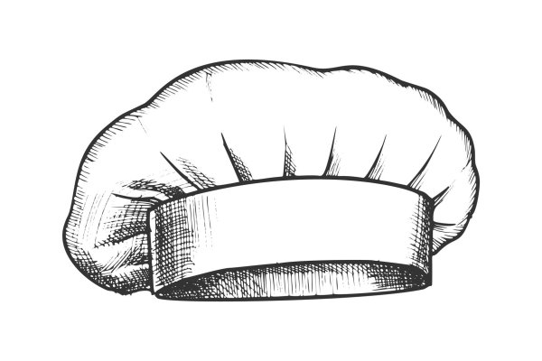 Поварской колпак трафарет