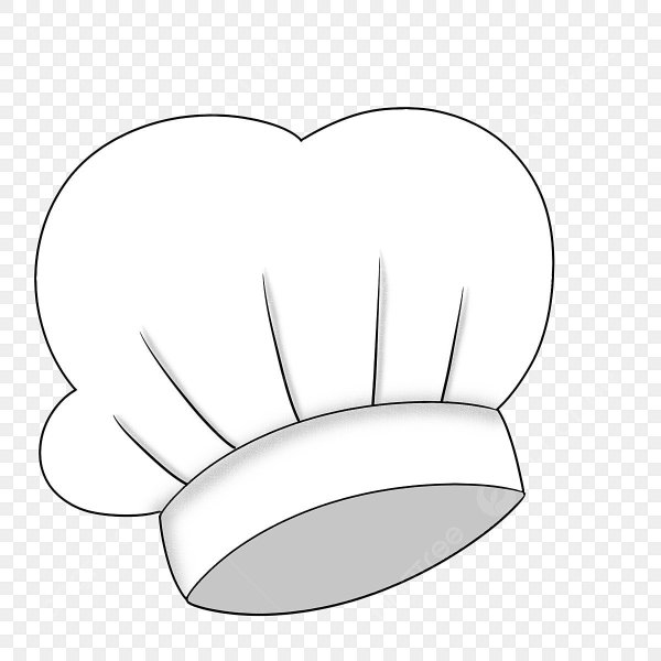 Шапка повара на прозрачном фоне