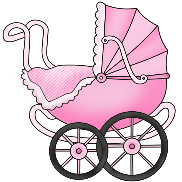 Коляска детская нарисованная