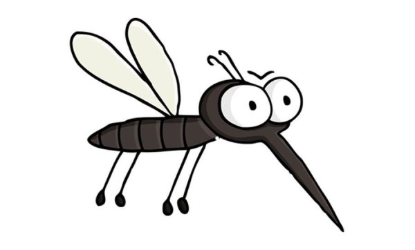 Комар мультяшный