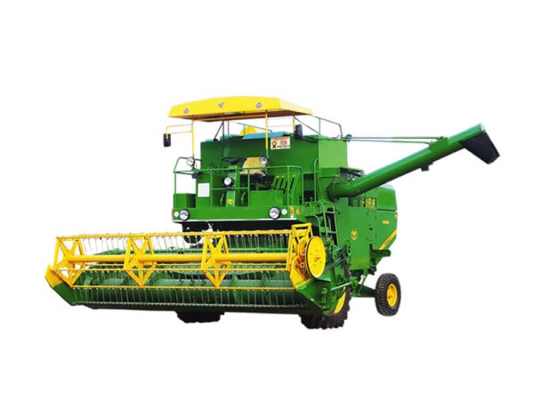 Комбайн на белом фоне