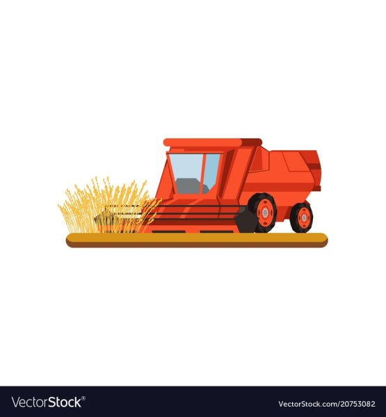 Комбайн на прозрачном фоне