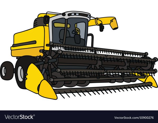 Комбайн векторное изображение