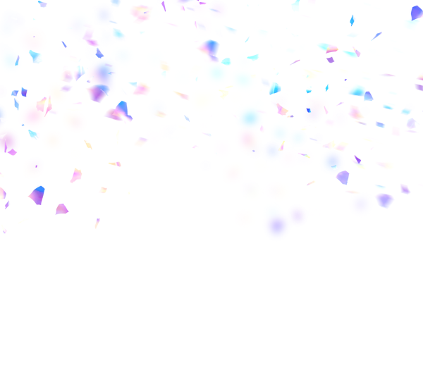 Конфетти на белом фоне