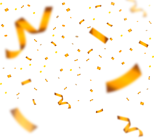 Золотистое конфетти