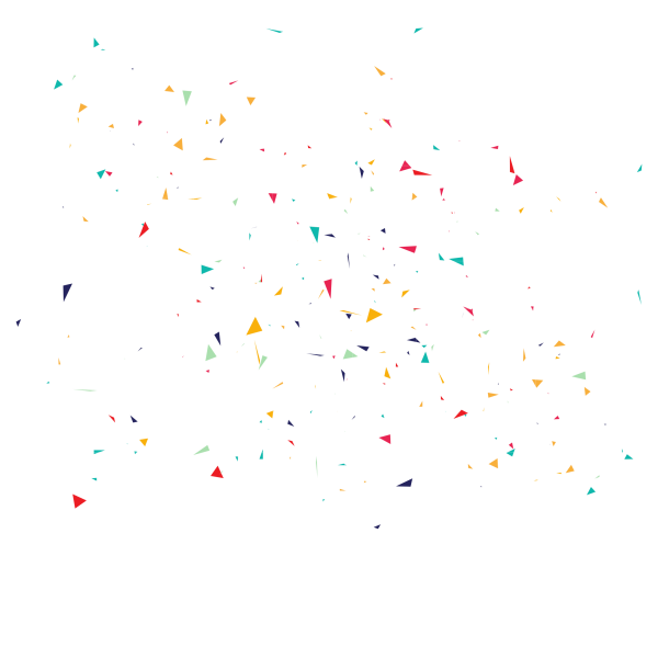 Конфетти летает