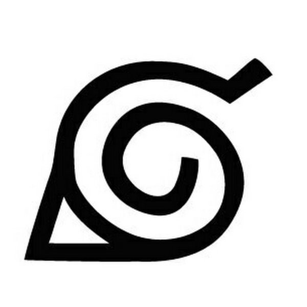 Наруто символ Конохи