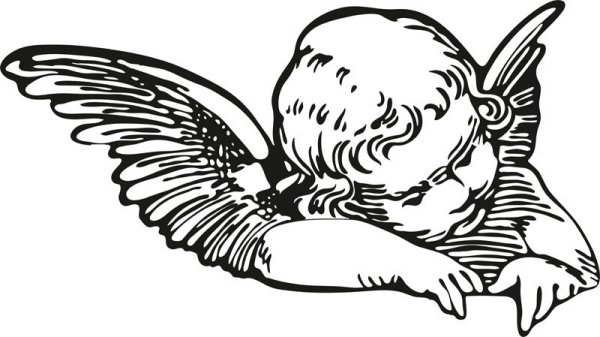 Ангел векторный рисунок