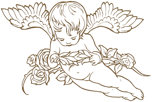 Ангелочек контур