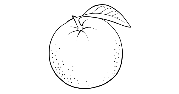 Апельсин раскраска