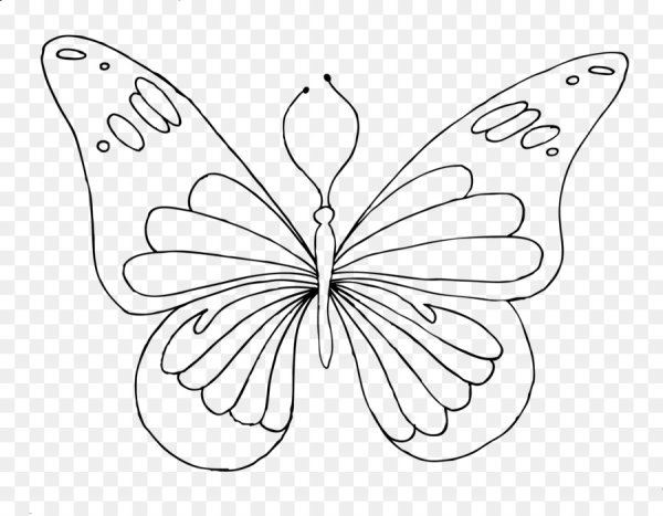 Бабочка мультяшная