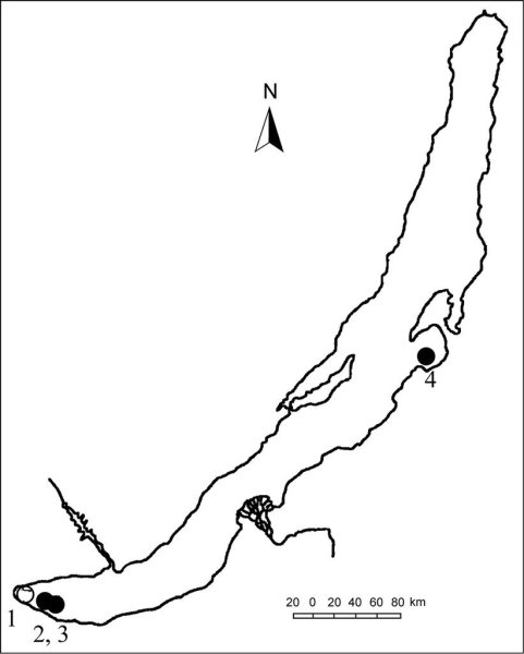 Силуэт озера Байкал