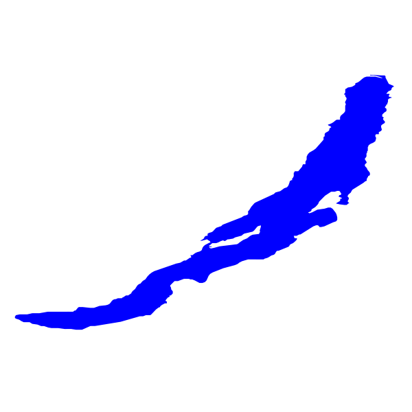 Силуэт озера Байкал