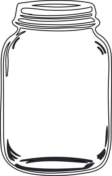 Шаблон банки для рисования