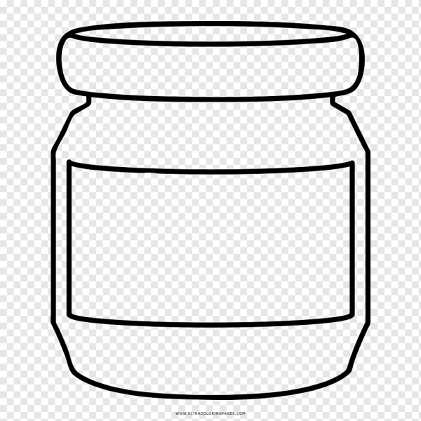 Банка с вареньем раскраска для детей