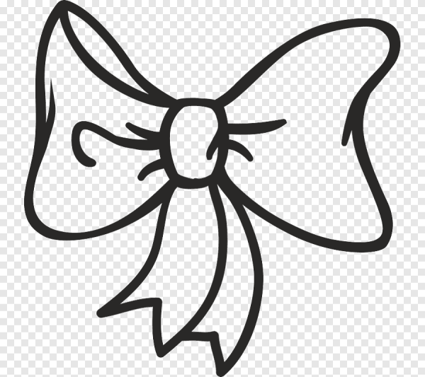 Бантик раскраска для детей