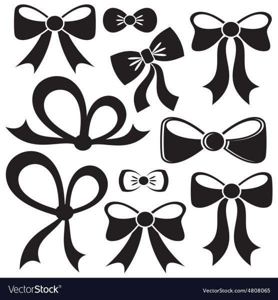 Бантик силуэт