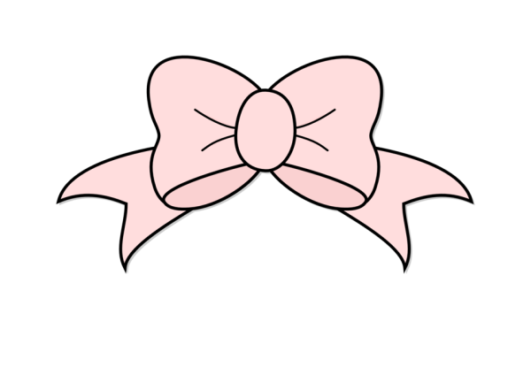 Розовый бант