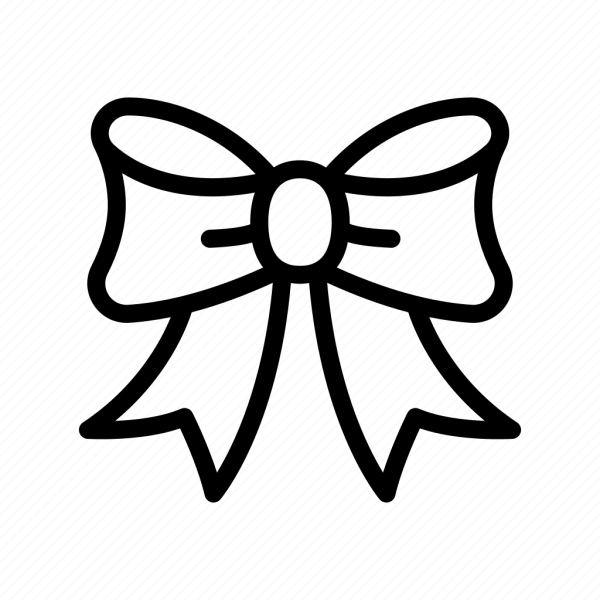 Бант трафарет для вырезания