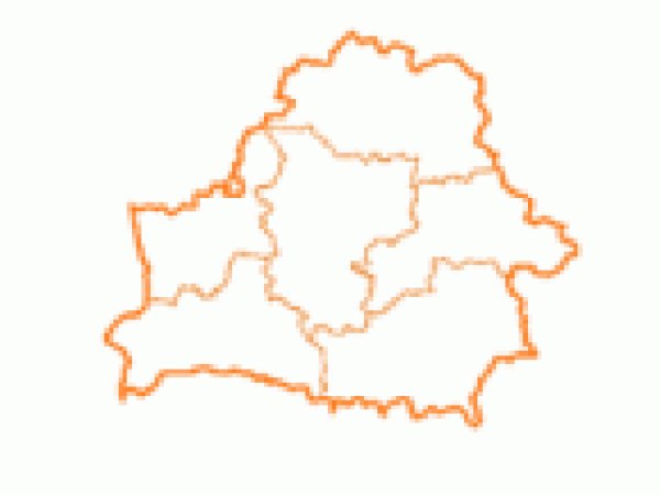 Контур границ Беларуси