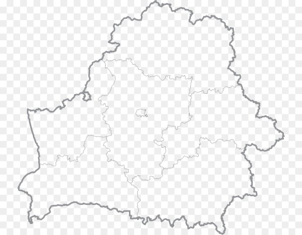 Контурная карта Белоруссии
