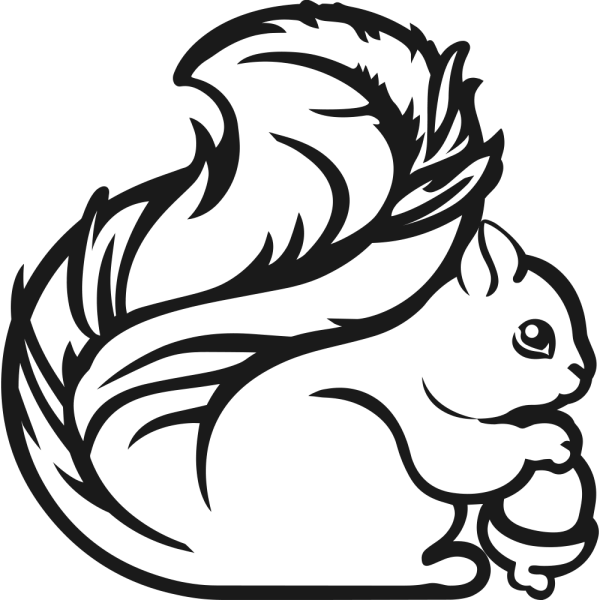 Стилизованное изображение белки